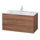 Duravit Waschtischunterschrank L-Cube 102x48,1cm, Nussb Nat, 2 Schub., wandhängend-1