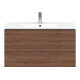 Duravit Waschtischunterschrank L-Cube 102x48,1cm, Nussb Nat, 2 Schub., wandhängend