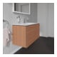 Duravit Waschtischunterschrank L-Cube 102x48,1cm, Nussb Nat, 2 Schub., wandhängend