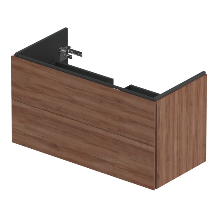 Duravit Waschtischunterschrank L-Cube 102x48,1cm, Nussb Nat, 2 Schub., wandhängend