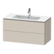 Duravit Waschtischunterschrank L-Cube 102x48,1cm, Tau ma, 2 Schub., wandhängend