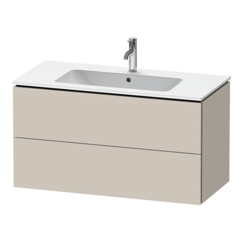 Duravit Waschtischunterschrank L-Cube 102x48,1cm, Tau ma, 2 Schub., wandhängend