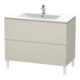 Duravit Waschtischunterschrank L-Cube 102x48,1cm, Tau matt, 2 Auszüge, stehend-1