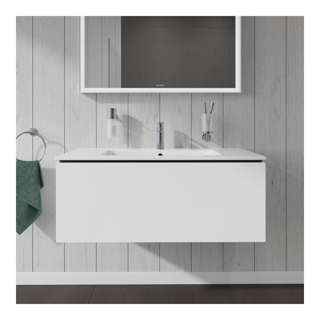 Duravit Waschtischunterschrank L-Cube 102x48,1cm, we. hgl, 1 Ausz., wandhängend