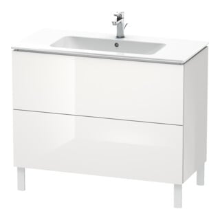 Duravit Waschtischunterschrank L-Cube 102x48,1cm, we. hgl, 2 Auszüge, stehend