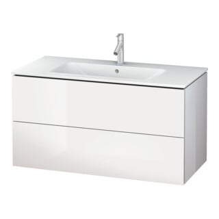 Duravit Waschtischunterschrank L-Cube 102x48,1cm, we. hgl, 2 Schub., wandhängend