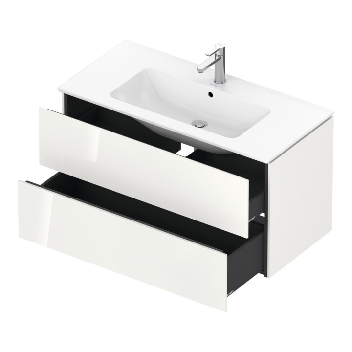 Duravit Waschtischunterschrank L-Cube 102x48,1cm, we. hgl, 2 Schub., wandhängend