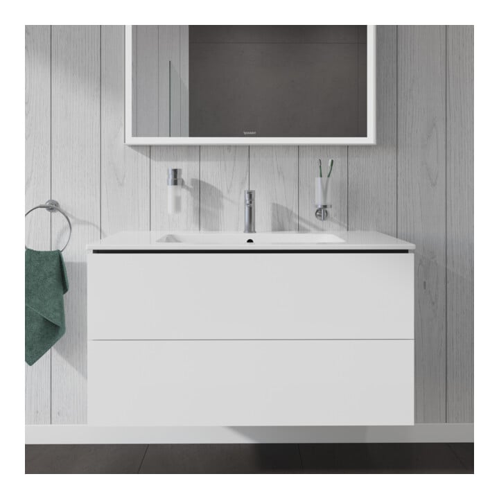 Duravit Waschtischunterschrank L-Cube 102x48,1cm, we. hgl, 2 Schub., wandhängend