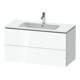 Duravit Waschtischunterschrank L-Cube 102x48,1cm, we. hgl, 2 Schub., wandhängend