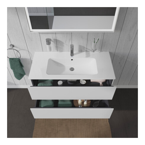 Duravit Waschtischunterschrank L-Cube 102x48,1cm, we. ma, 2 Schub., wandhängend