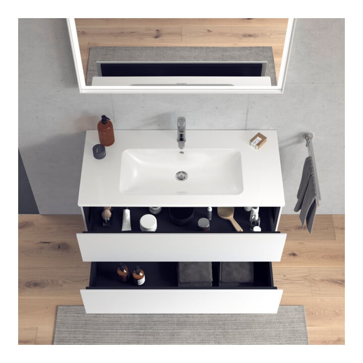 Duravit Waschtischunterschrank L-Cube 102x48,1cm, we. ma, 2 Schub., wandhängend