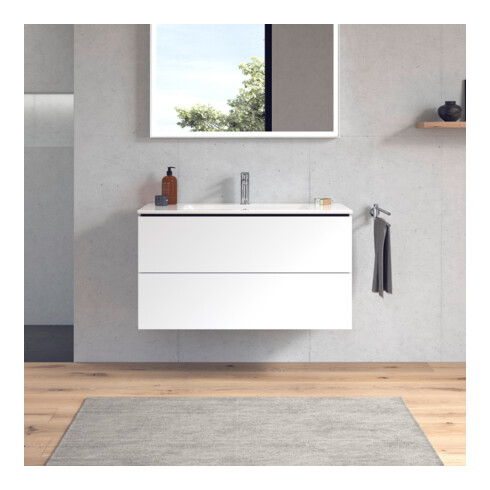 Duravit Waschtischunterschrank L-Cube 102x48,1cm, we. ma, 2 Schub., wandhängend
