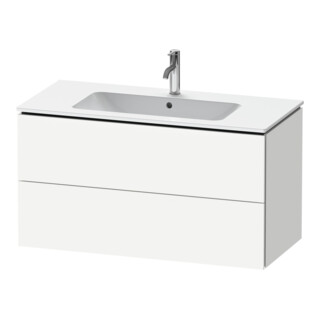 Duravit Waschtischunterschrank L-Cube 102x48,1cm, we. matt, 2 Schub., wandhängend