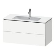 Duravit Waschtischunterschrank L-Cube 102x48,1cm, we. matt, 2 Schub., wandhängend