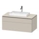 Duravit Waschtischunterschrank L-Cube 102x55cm, T m, 1 Schubk., 1 Ausz., wandhängend-1