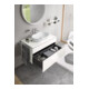 Duravit Waschtischunterschrank L-Cube 102x55cm, w g, 1 Schubk., 1 Ausz., wandhängend