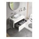 Duravit Waschtischunterschrank L-Cube 102x55cm, w g, 1 Schubk., 1 Ausz., wandhängend