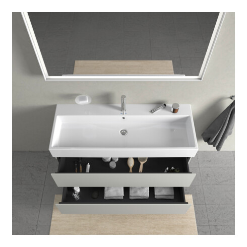Duravit Waschtischunterschrank L-Cube 118,4x 45,9cm, bg ma, 2 Schub., wandhängend