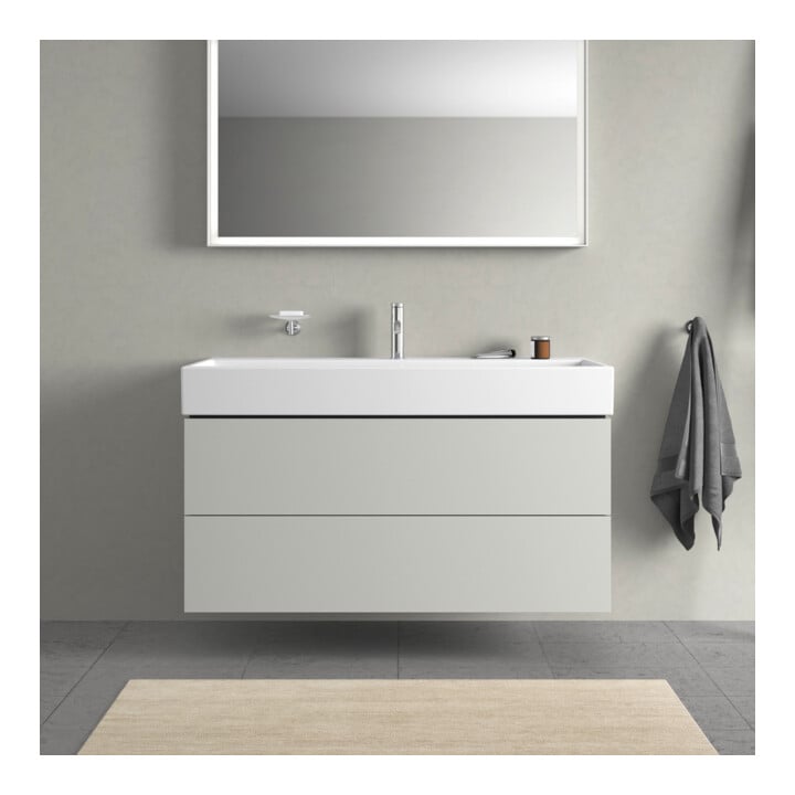 Duravit Waschtischunterschrank L-Cube 118,4x 45,9cm, bg ma, 2 Schub., wandhängend