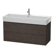 Duravit Waschtischunterschrank L-Cube 118,4x 45,9cm, E d geb., 2 Schub., wandhängend