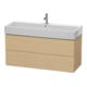 Duravit Waschtischunterschrank L-Cube 118,4x 45,9cm, Ei Nat, 2 Schubk., wandhängend-1