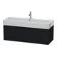 Duravit Waschtischunterschrank L-Cube 118,4x 45,9cm, Ei sw, 1 Ausz., wandhängend-1