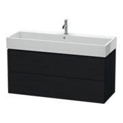 Duravit Waschtischunterschrank L-Cube 118,4x 45,9cm, Ei sw, 2 Schubk., wandhängend