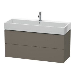 Duravit Waschtischunterschrank L-Cube 118,4x 45,9cm, f G m, 2 Schub., wandhängend