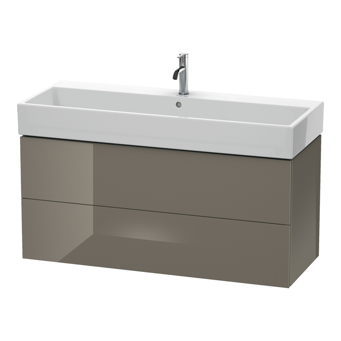 Duravit Waschtischunterschrank L-Cube 118,4x 45,9cm, f Gr hgl, 2 Schub., wandhängend