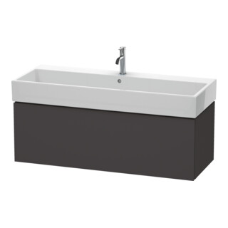 Duravit Waschtischunterschrank L-Cube 118,4x 45,9cm, gra matt, 1 Ausz., wandhängend