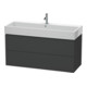 Duravit Waschtischunterschrank L-Cube 118,4x 45,9cm, graph ma, 2 Schub., wandhängend-1