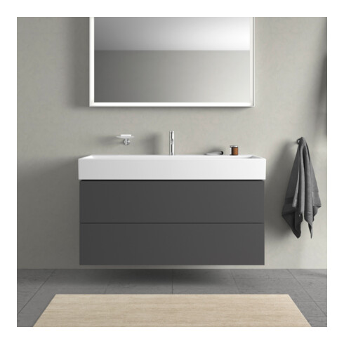 Duravit Waschtischunterschrank L-Cube 118,4x 45,9cm, graph ma, 2 Schub., wandhängend