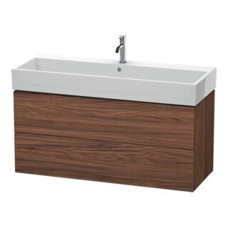 Duravit Waschtischunterschrank L-Cube 118,4x 45,9cm, N dkl., 2 Schub., wandhängend
