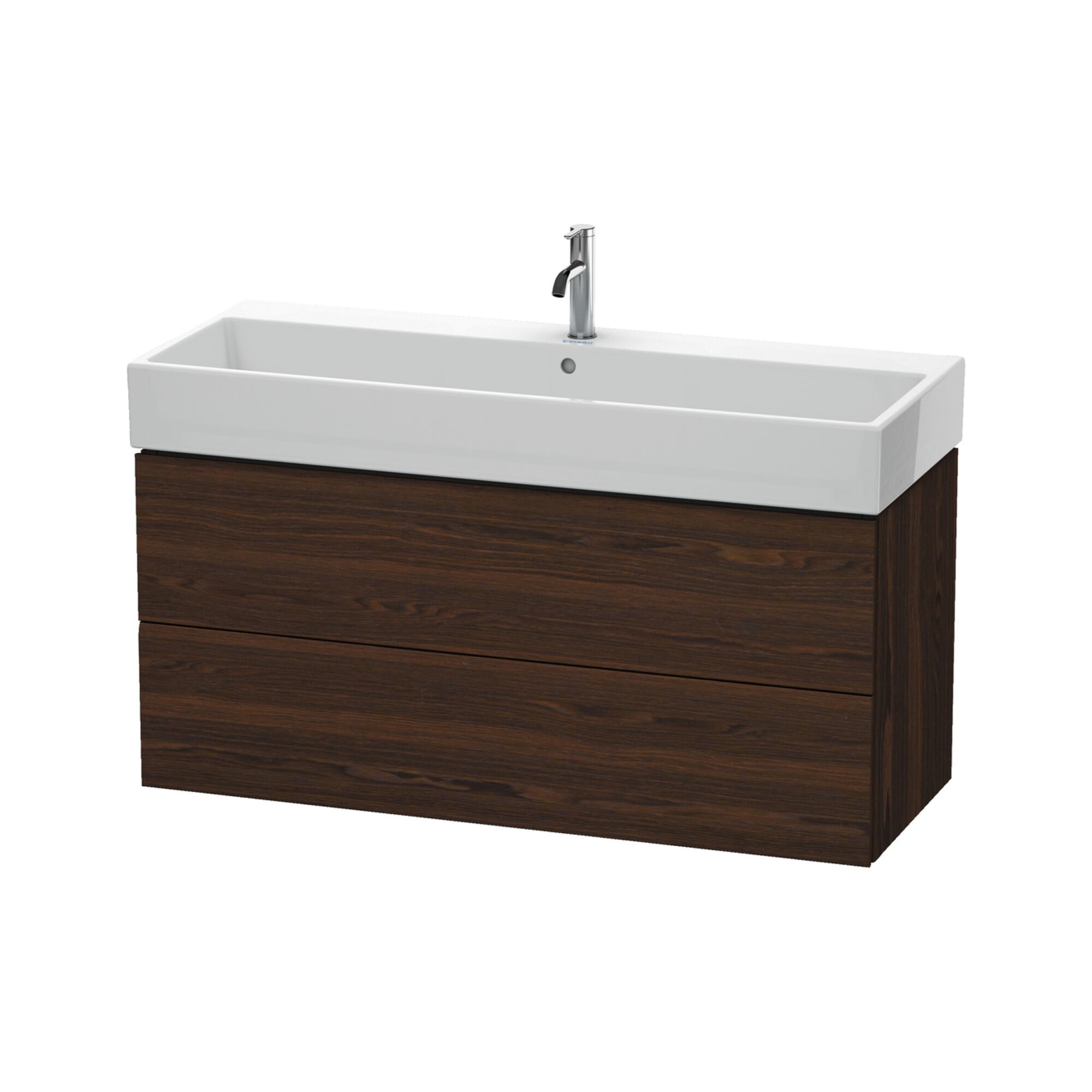 Duravit Waschtischunterschrank L-Cube 118,4x 45,9cm, N geb., 2 Schub., wandhängend