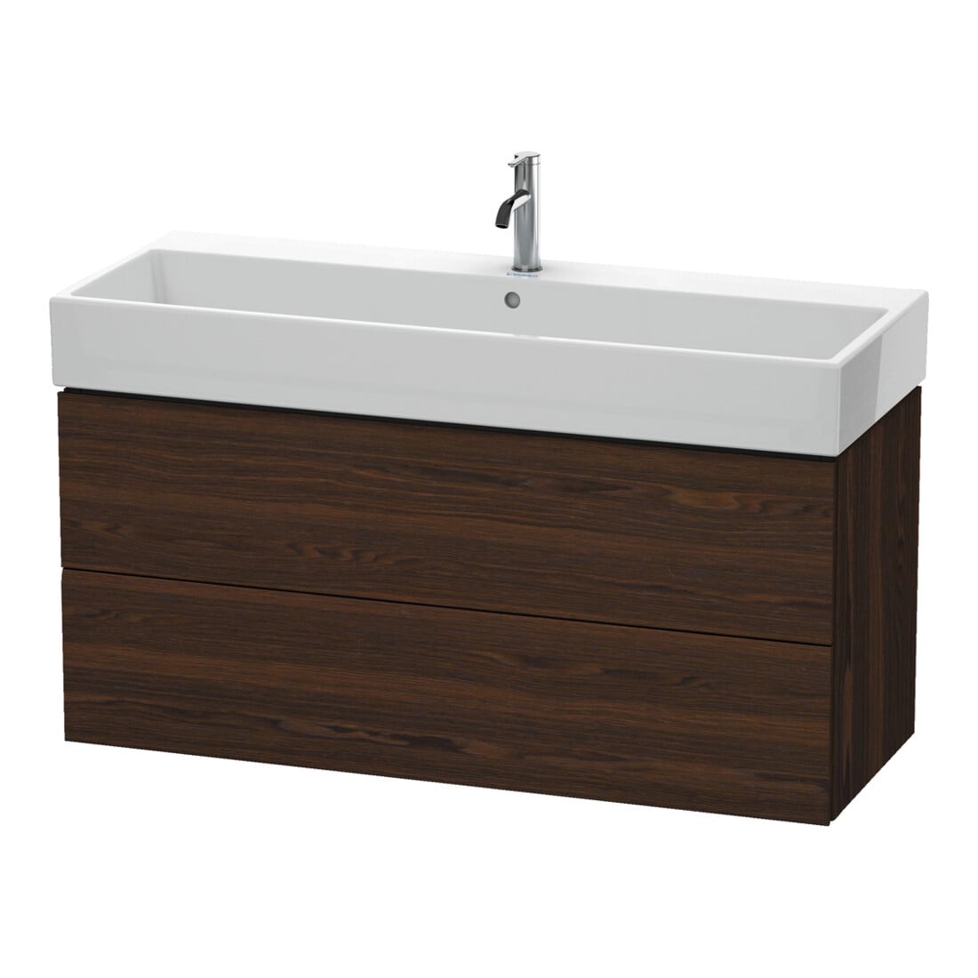 Duravit Waschtischunterschrank L-Cube 118,4x 45,9cm, N geb., 2 Schub., wandhängend