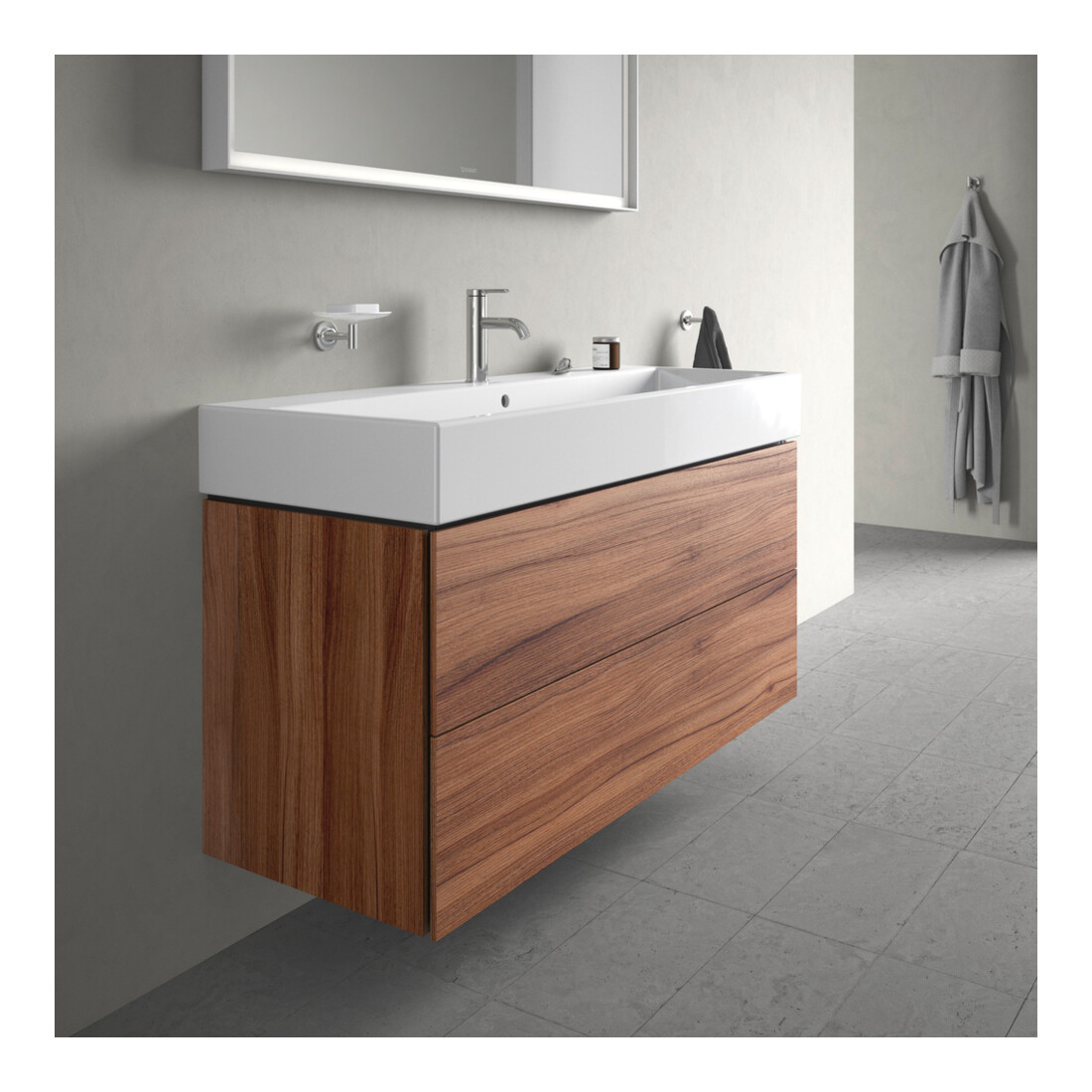 Duravit Waschtischunterschrank L-Cube 118,4x 45,9cm, N Nat, 2 Schub., wandhängend