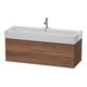 Duravit Waschtischunterschrank L-Cube 118,4x 45,9cm, Nussb Nat, 1 Ausz., wandhängend-1