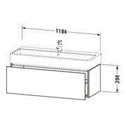 Duravit Waschtischunterschrank L-Cube 118,4x 45,9cm, we. hgl, 1 Ausz., wandhängend-4