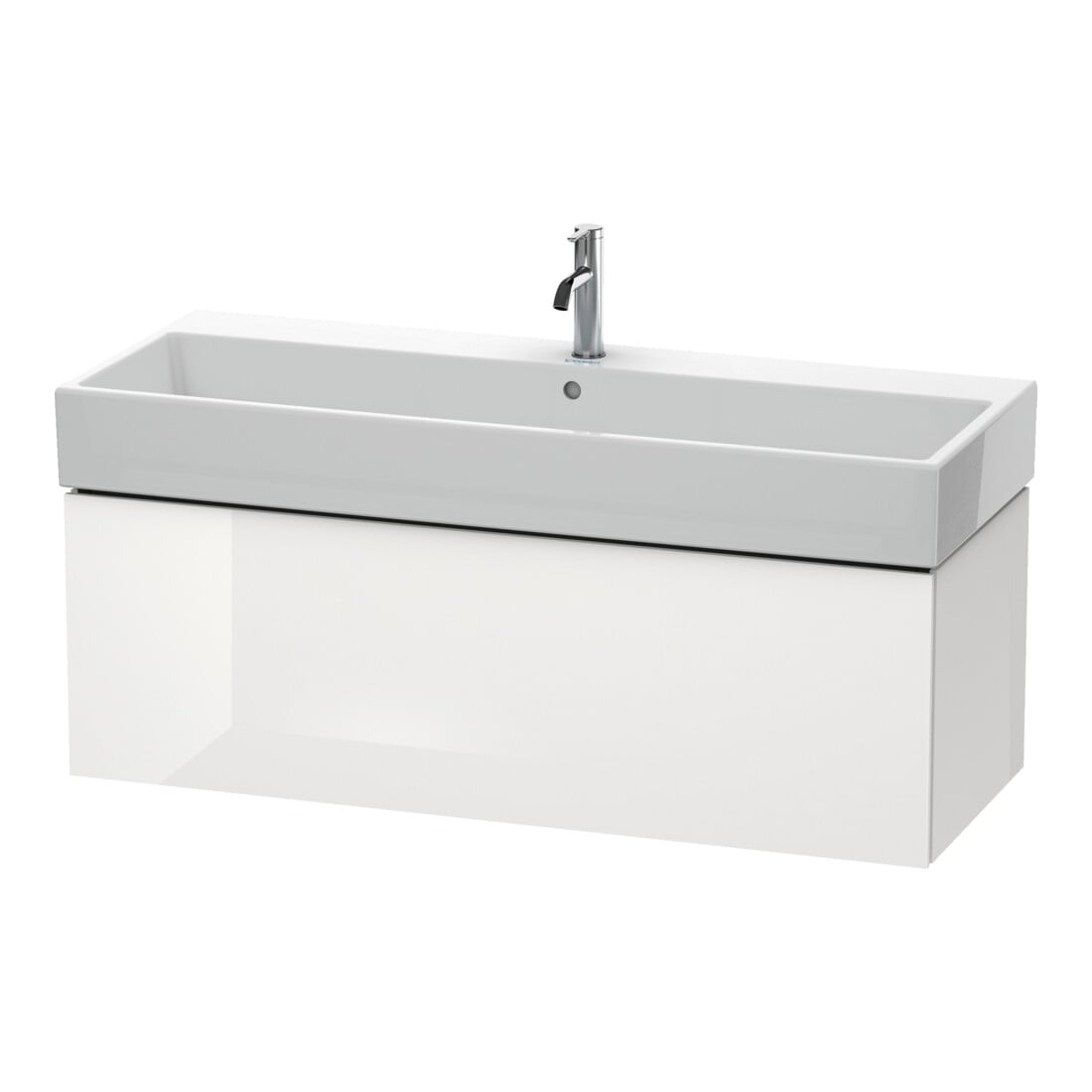 Duravit Waschtischunterschrank L-Cube 118,4x 45,9cm, we. hgl, 1 Ausz., wandhängend
