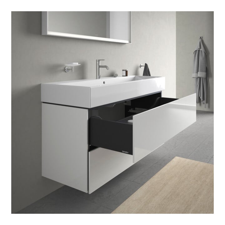 Duravit Waschtischunterschrank L-Cube 118,4x 45,9cm, we. hgl, 2 Schub., wandhängend