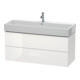 Duravit Waschtischunterschrank L-Cube 118,4x 45,9cm, we. hgl, 2 Schub., wandhängend-1