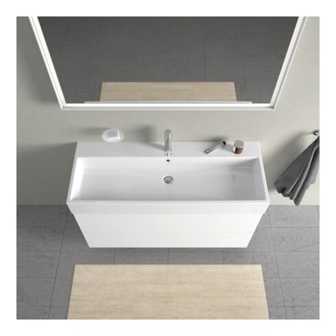 Duravit Waschtischunterschrank L-Cube 118,4x 45,9cm, we. ma, 2 Schub., wandhängend