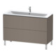Duravit Waschtischunterschrank L-Cube 122x48,1cm, bas. ma, 2 Auszüge, stehend