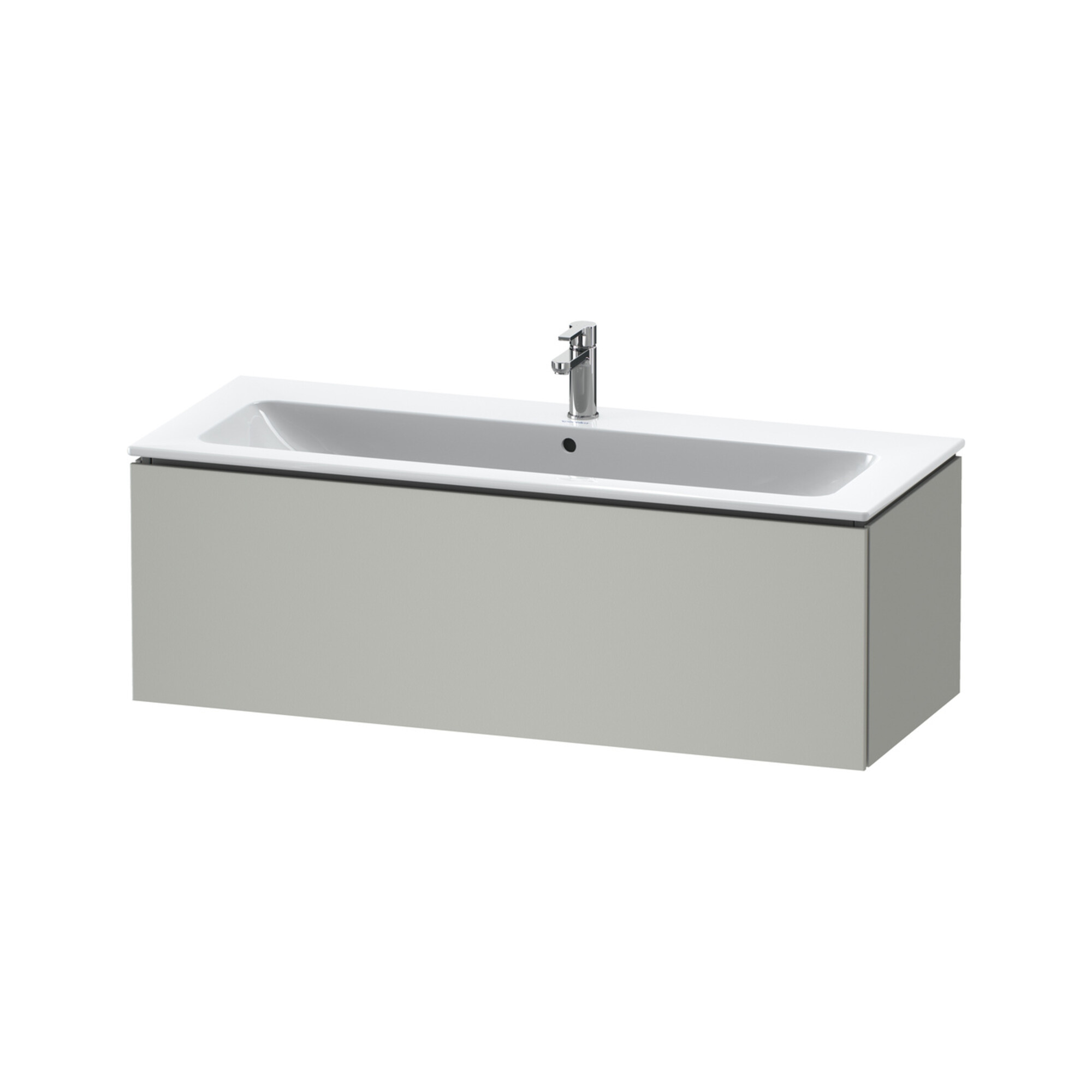 Duravit Waschtischunterschrank L-Cube 122x48,1cm, betongr ma, 1 Ausz., wandhängend