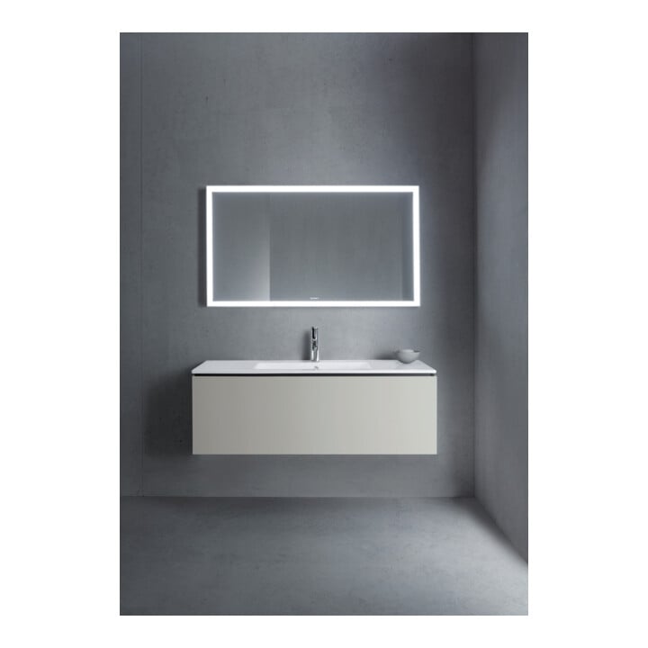 Duravit Waschtischunterschrank L-Cube 122x48,1cm, betongr ma, 1 Ausz., wandhängend