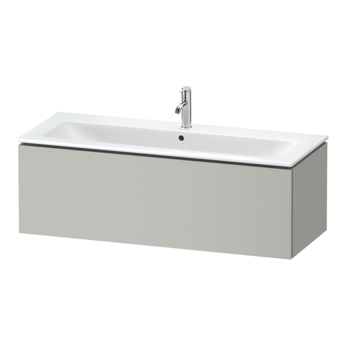 Duravit Waschtischunterschrank L-Cube 122x48,1cm, betongr ma, 1 Ausz., wandhängend