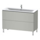 Duravit Waschtischunterschrank L-Cube 122x48,1cm, betongr ma, 2 Ausz., stehend