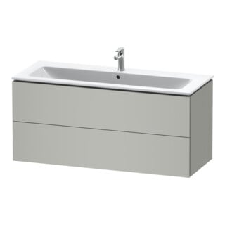 Duravit Waschtischunterschrank L-Cube 122x48,1cm, betongr ma, 2 Schub., wandhängend