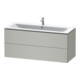 Duravit Waschtischunterschrank L-Cube 122x48,1cm, betongr ma, 2 Schub., wandhängend-1