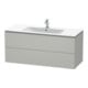 Duravit Waschtischunterschrank L-Cube 122x48,1cm, betongr ma, 2 Schub., wandhängend-2